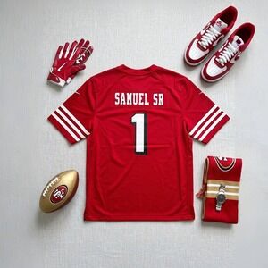 Nike San Francisco 49ers Deebo Samuel Sr 1 Jersey Red Mens XL Football NWT